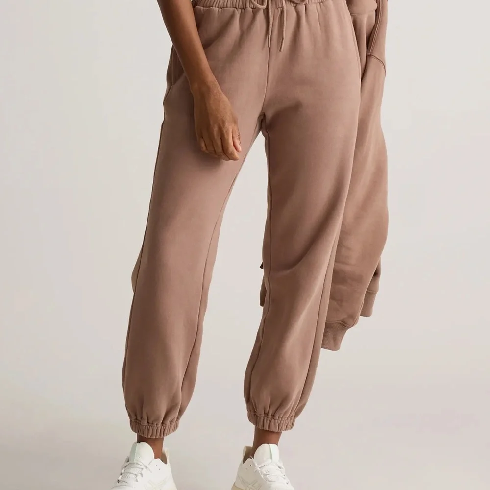 Quince Organic Heavyweight Fleece Boyfriend Sweatpants size S - Picture 2 of 5